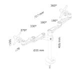 Neomounts Flat Screen Desk Mount (grommet) for 2 Monitor Screens