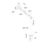 Neomounts Flat Screen Desk Mount (clamp), 70 cm pole