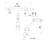 Neomounts Flat Screen Desk Mount (clamp) for 2 Monitor Screens