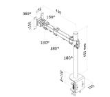 Neomounts Flat Screen Desk Mount (clamp)