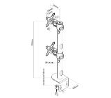 Neomounts Flat Screen Desk Mount (clamp), high capacity, for 2 Monitor Screens