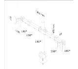 Neomounts Flat Screen Desk Mount (grommet) for 2 Monitor Screens