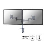 Neomounts Flat Screen Desk Mount (clamp/grommet) for 2 Monitor Screens