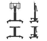 Neomounts Motorised Mobile Floor Stand (90° tilt) - VESA 200x200 up to 800x600