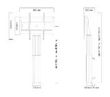 Neomounts Motorised Floor Stand/Wall Mount - VESA 200x200 up to 800x600