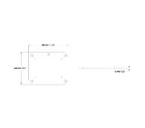 Neomounts Fixed Floor Plate for 2250/2500-series - small (bolt down)