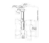 Neomounts Flat Screen Ceiling Mount (Height: 26.5-40 cm)