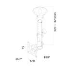 Neomounts Flat Screen Ceiling Mount (Height: 37-47 cm)