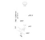 Neomounts Flat Screen Ceiling Mount (Height: 79-129 cm)