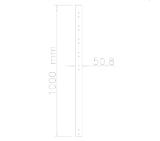 Neomounts 100 cm extension pole for FPMA-C200BLACK/C400BLACK/PLASMA-C100BLACK