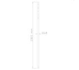 Neomounts 200 cm extension pole for FPMA-C200BLACK/C400BLACK/PLASMA-C100BLACK