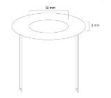 Neomounts Ceiling cover for FPMA-C100 & FPMA-C100SILVER, 51 mm, metal