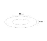 Neomounts Ceiling cover for FPMA-C100 & FPMA-C100SILVER, 50 mm