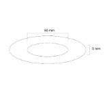 Neomounts Ceiling cover for FPMA-C200/C400SILVER/PLASMA-C100, 60 mm