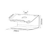 Neomounts Notebook Desk Stand (ergonomic, 360 degrees rotatable)