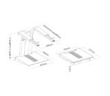 Neomounts Notebook Desk Stand (ergonomic, portable, height adjustable)