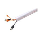 Neomounts Cable Sock, 200 cm long, 8,5 cm wide, white