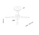 Neomounts Projector Ceiling Mount (height: 19 cm)