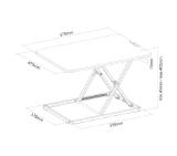 Neomounts Workstation - sit-stand workplace (height adjustment: 4-40 cm)
