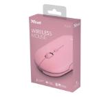 TRUST Puck Wireless & BT Rechargeable Mouse Pink