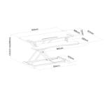 Neomounts Workstation - sit-stand workplace (height adjustment: 11-51 cm)