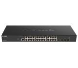 D-Link 24x10G Base-T ports + 4x10G/25G SFP28 ports Smart Managed Switch