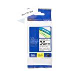 Brother TZe-M261 Matt Laminated Labelling Tape Cassette – Black on White, 36mm wide