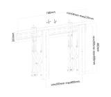 Neomounts Flat Screen Wall Mount for video walls (pull-out/stretchable)