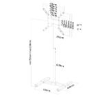Neomounts Flat Screen Floor Stand (height: 75-124 cm)