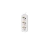 Lanberg power strip 1.5m, 3 sockets, french quality-grade copper cable, white