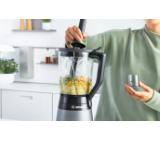 Bosch MMB6172S Series 4, VitaPower Blender, 1200 W, Glass ThermoSafe jug 1.5 l, Two speed settings and pulse function, ProEdge stainless steel blades made in Solingen, Silver