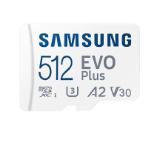 Samsung 512GB micro SD Card EVO Plus with Adapter, Class10, Transfer Speed up to 130MB/s