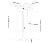 Neomounts Select CPU Holder (under desk, height: 30-53 cm / width: 9-20 cm)