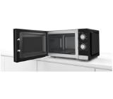 Bosch FFL020MS2, SER2, Freestanding microwave, 800 W, 20 l, Number of power levels 5, 27 cm glass rotating plate, Stainless steel