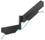 Neomounts wall mounted gas spring TV mount (3 pivots VESA 400x400)