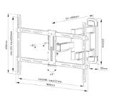 Neomounts Screen Wall Mount (full motion, 3 pivots, VESA 600x400)