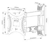 Neomounts Screen Wall Mount (full motion, 3 pivots, VESA 200x200)