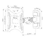 Neomounts Screen Wall Mount (full motion, 2 pivots, VESA 200x200)
