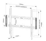 Neomounts Screen Wall Mount (fixed, ultra thin, VESA 600x400)
