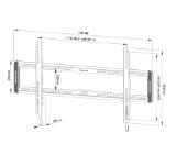 Neomounts Screen Wall Mount (fixed, ultra thin, VESA 800x400)