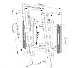 Neomounts Screen Wall Mount (tilt, VESA 200x200)