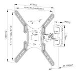 Neomounts Screen Wall Mount (full motion, 2 pivots, VESA 400x400)