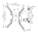 Neomounts Screen Wall Mount (full motion, 3 pivots, VESA 400x400)