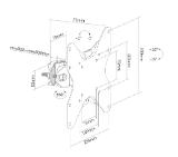 Neomounts Screen Pole Clamp/Truss Mount 1 pivot VESA 200x200 (polediameter 28-50 mm)