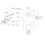 Neomounts Screen Pole Clamp/Truss Mount 3 pivots VESA 200x200 (pole diameter 28-50 mm)