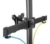 Neomounts Flat Screen Desk Mount (stand) for 3 screens