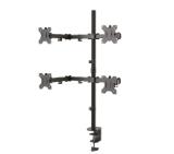 Neomounts Flat Screen Desk Mount (clamp/grommet) for 4 Screens