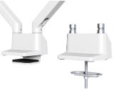 Neomounts Flat Screen Desk Mount (clamp/grommet) for 2 Monitor Screens