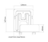 Neomounts Universal Mediabox Mount 47-76 mm. depth (also suited for Apple TV)
