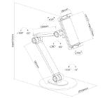 Neomounts universal tablet stand for 4.7-12.9" tablets, White
